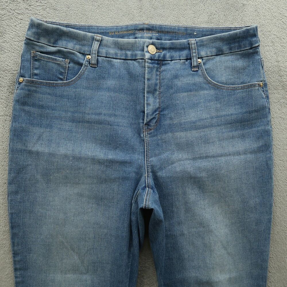 Chico's Jeans Women's 2R US-12R High-Rise Girlfriend Slim Leg Crop 24" Inseam - Picture 13 of 16